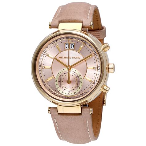 michael kors damenchronograph mk2529|Michael Kors Sawyer Chronograph Rose Dial Ladies Watch .